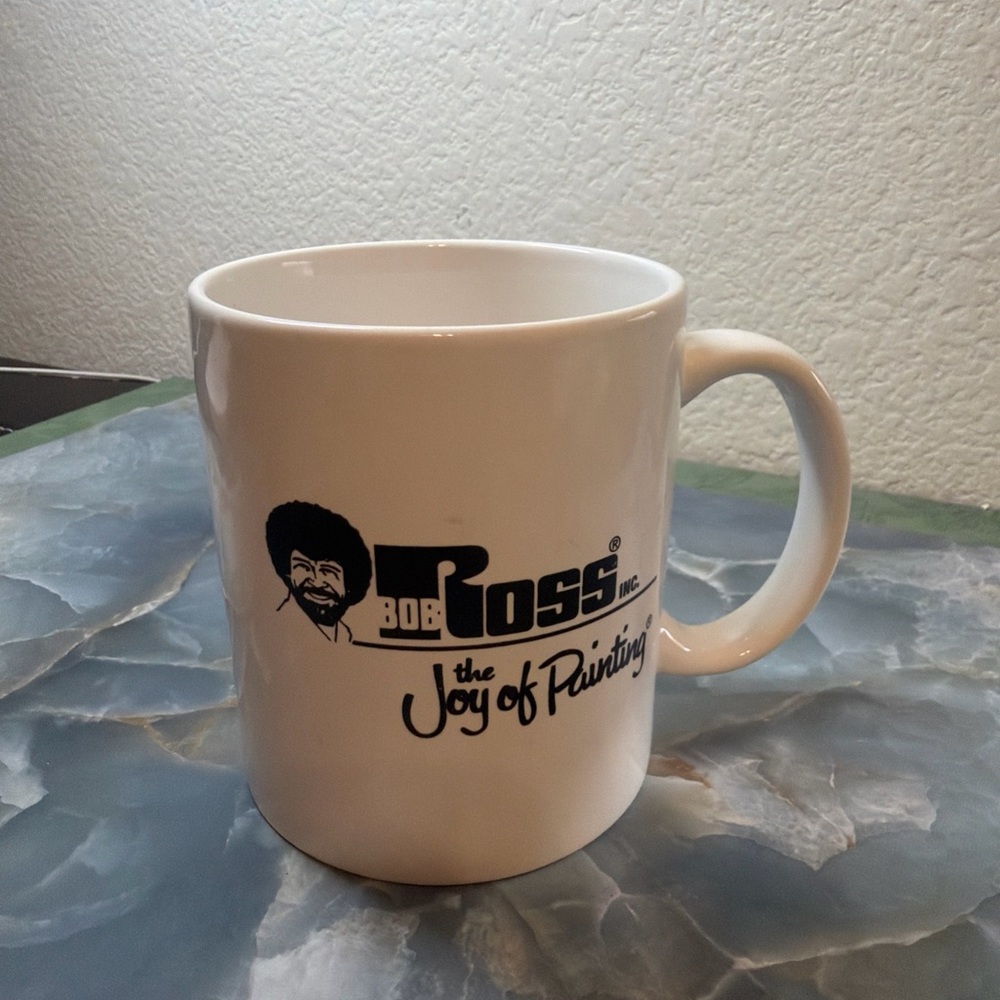 Bob Ross White Ceramic Mug